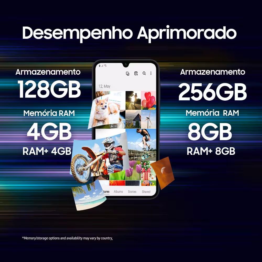 Smartphone Samsung Galaxy A15 4G Azul Escuro 128GB 4GB RAM