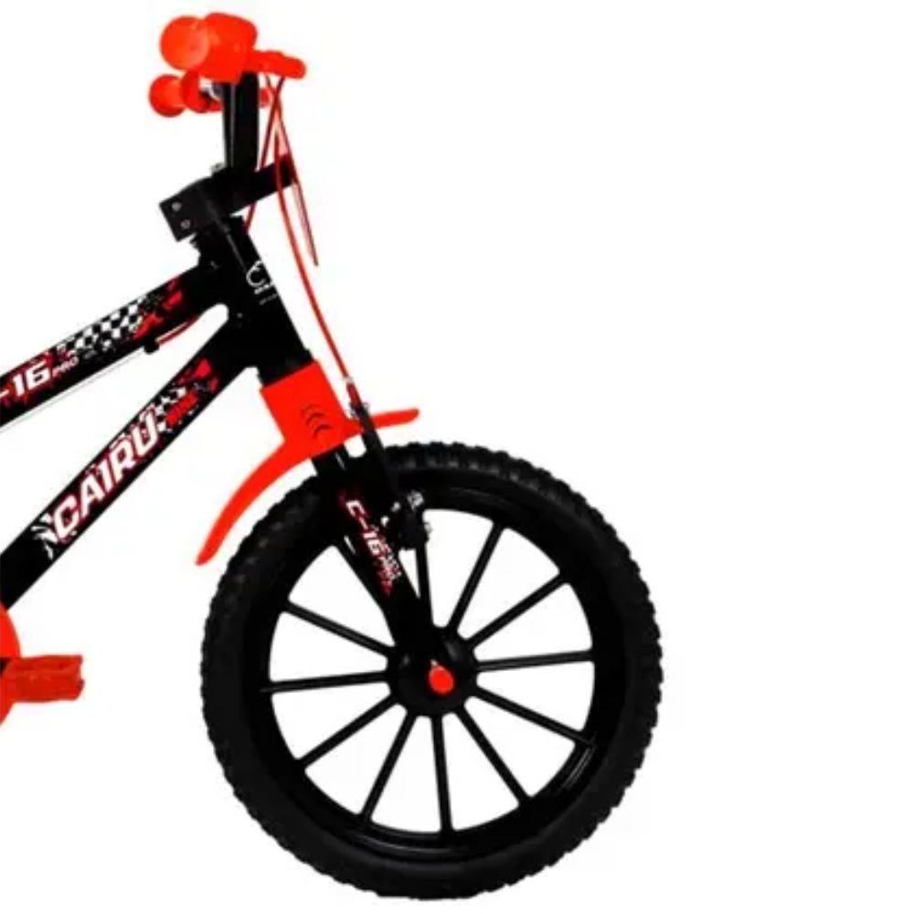 Bicicleta Infantil Cairu C-16 Pro MTB Aro 16 Preto/Vermelho