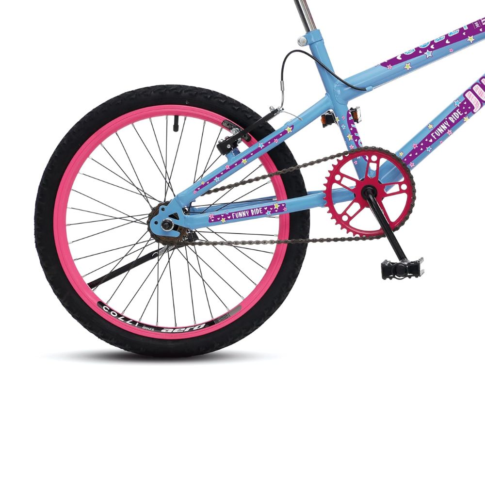 Bicicleta Colli Infantil Jully Aro 20 Azul Champanhe