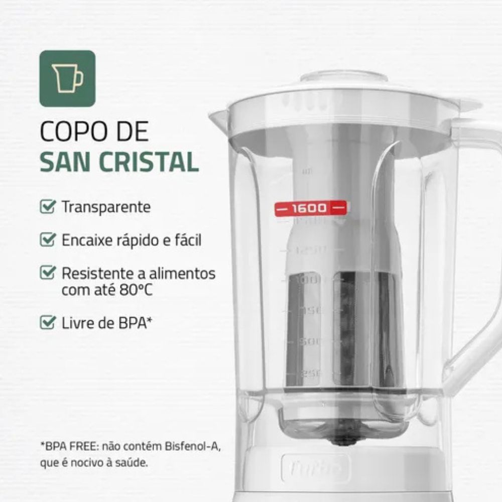 Liquidificador Mondial Turbo Power L-99-WG 550W