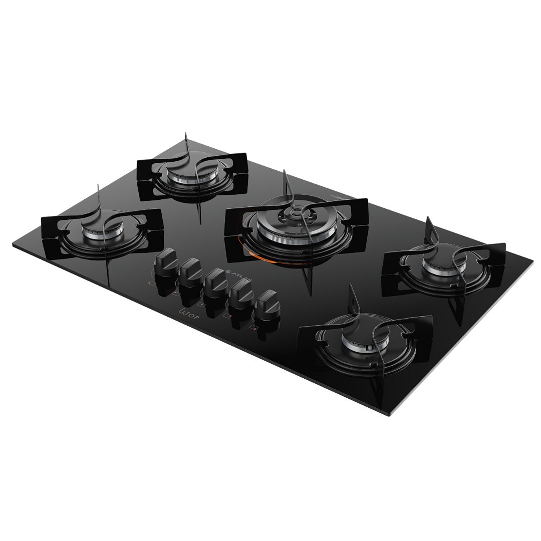 Cooktop Atlas Utop 5 Bocas Tc Preto