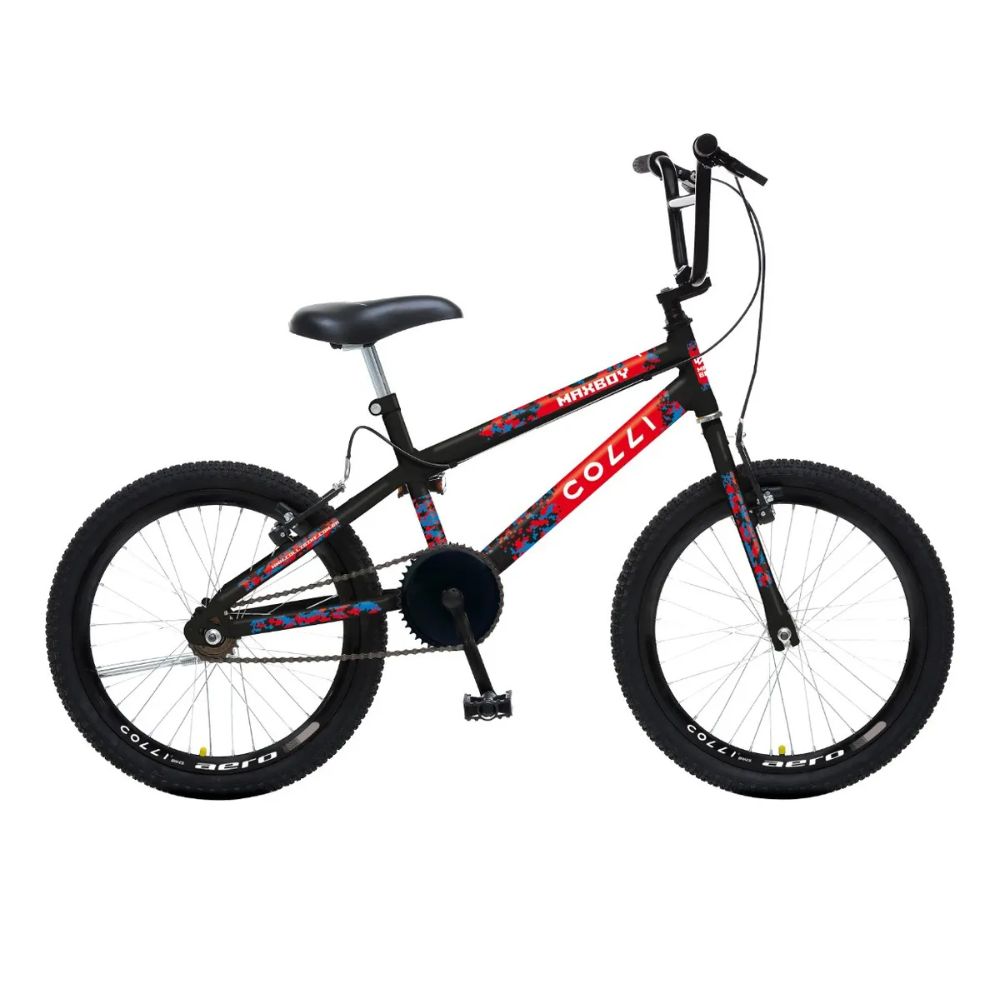 Bicicleta Colli Max Boy Cross Aro 20 Masculina Preto Fosco
