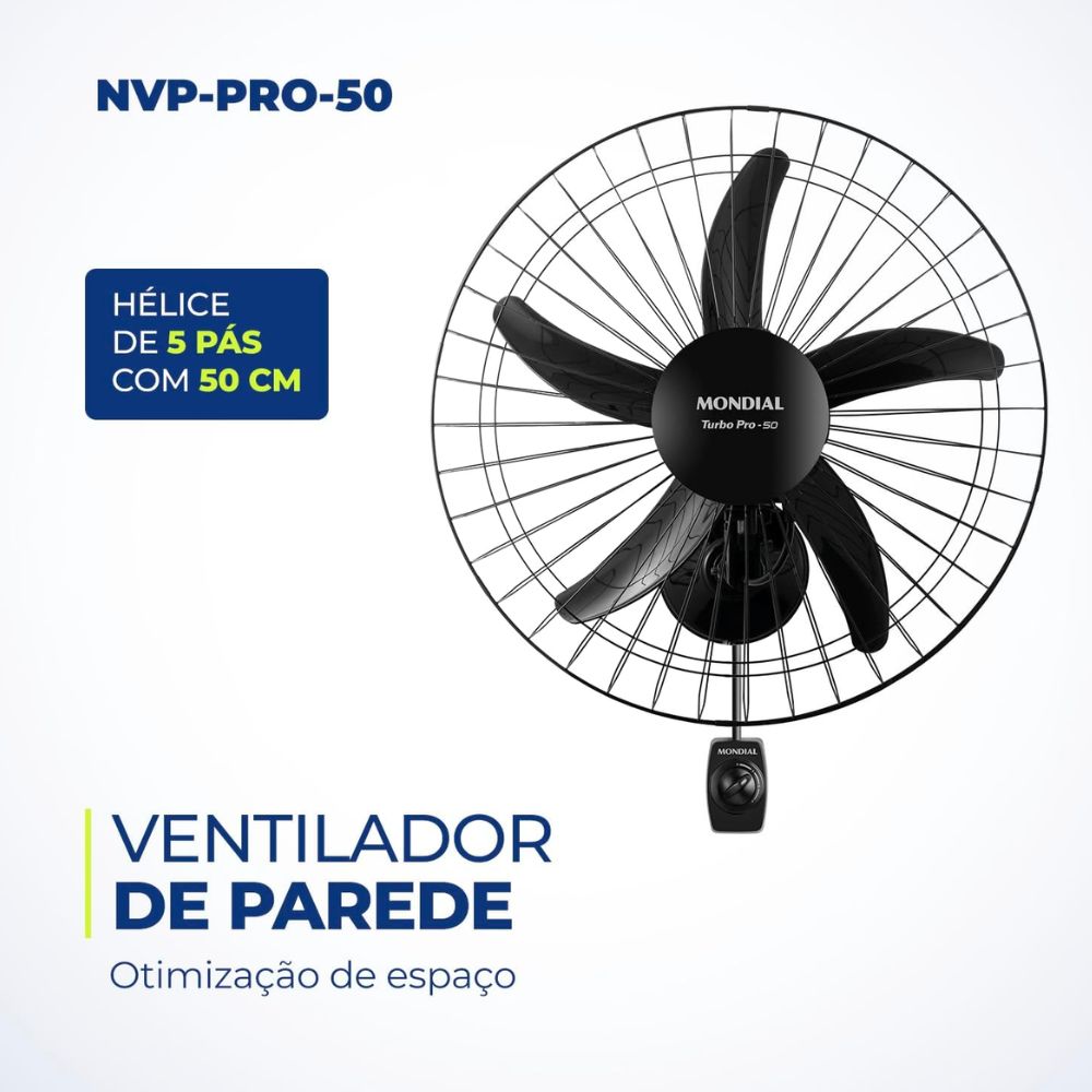 Ventilador Mondial Parede 50 Cm Pro NVP-PRO-50