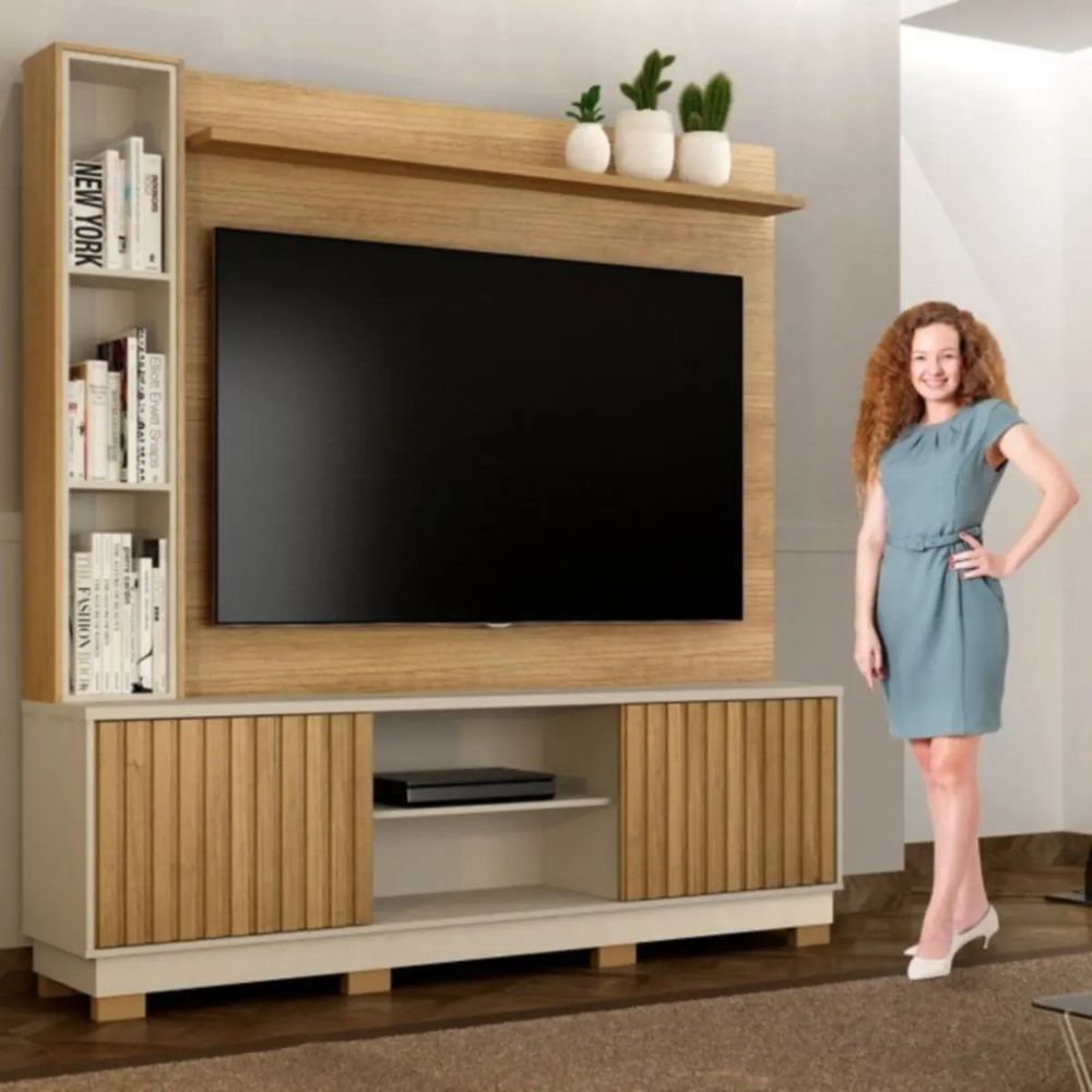 Home Theater Valdemóveis Montenegro Cinamomo/Off White