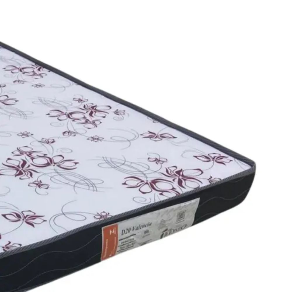 Colchão Solteiro Valência Espuma D20 78x188x17 Topázio