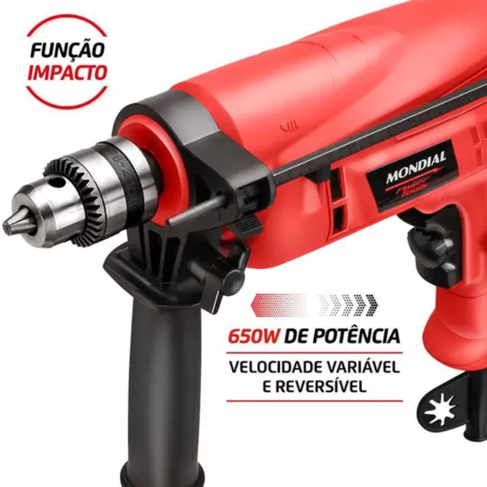 Furadeira de Impacto 220V 3/8 Mondial 650W NFFI 07