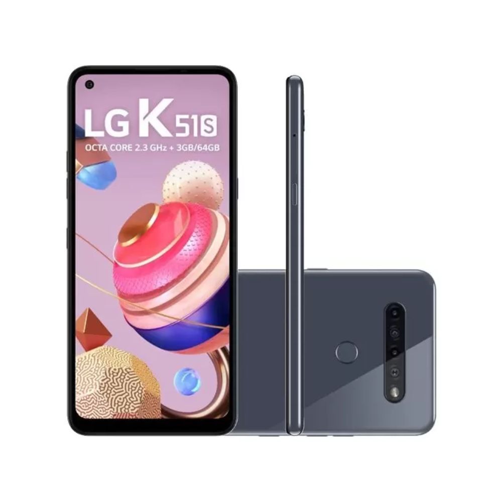 Smartphone LG K51S 0bmw 64Gb 3Gb Titanium