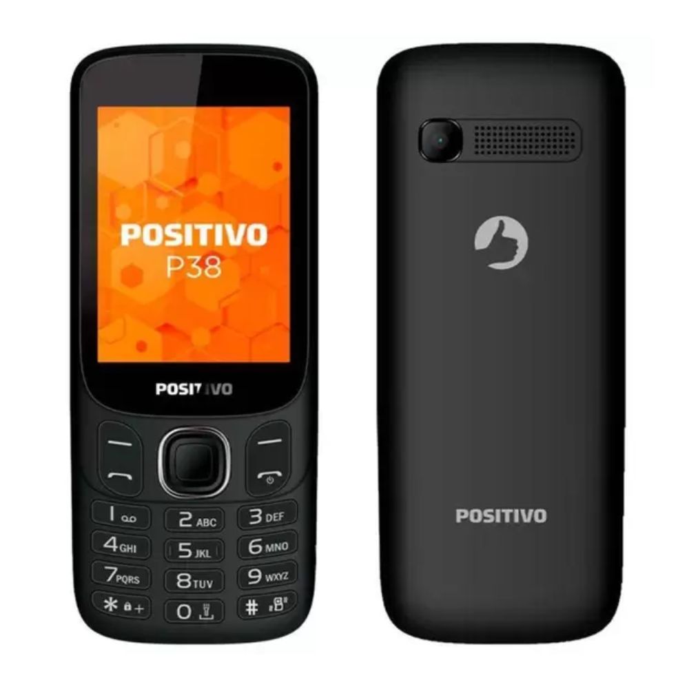 Celular Positivo P38 3G Dual Chip Tela 2,8 128MB 64MB Preto