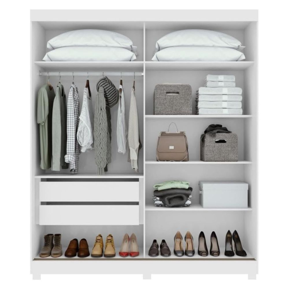 Guarda-Roupa Lopas Zeine 2 Portas Branco