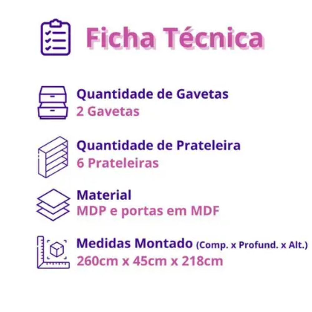 Cozinha Completa Nala 5 Peças com Cristaleira Cinza