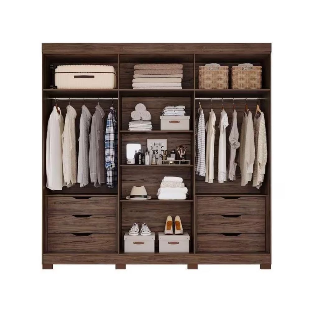 Guarda Roupa Panan Cecilia 6 Portas Branco