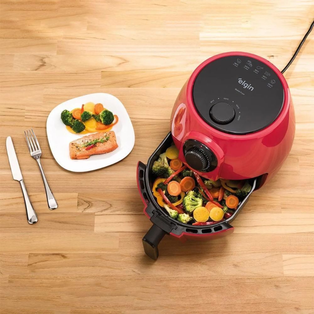 Fritadeira Airfryer Elgin AFR4R02 4L Vermelha