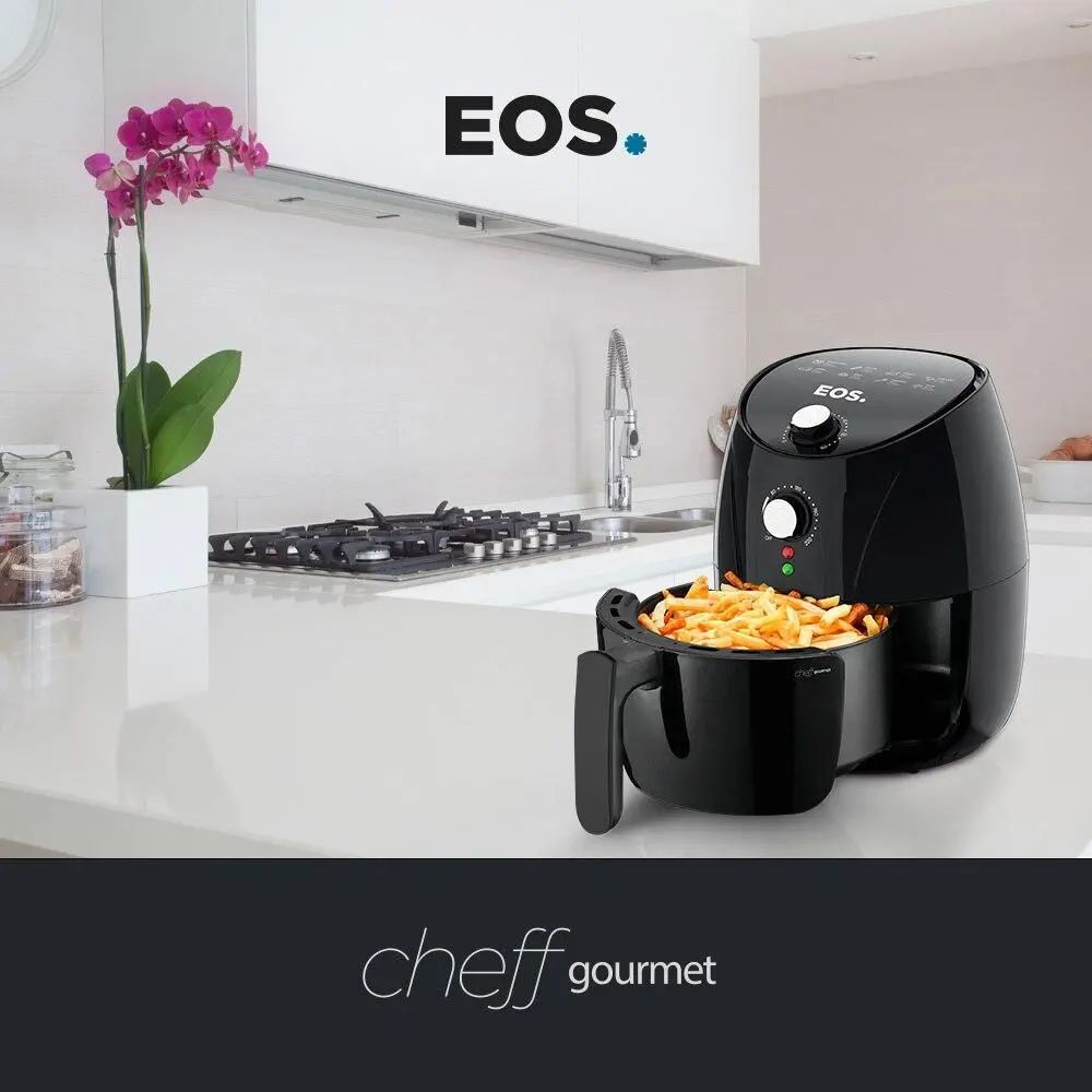 Fritadeira Sem Óleo Air fryer EOS Chef Gourmet 4 Litros Preto EAF40P 220V