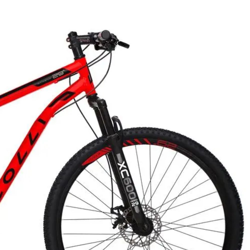 Bicicleta Colli Athena Freio a Disco Aro 29 21 Marchas Vermelho