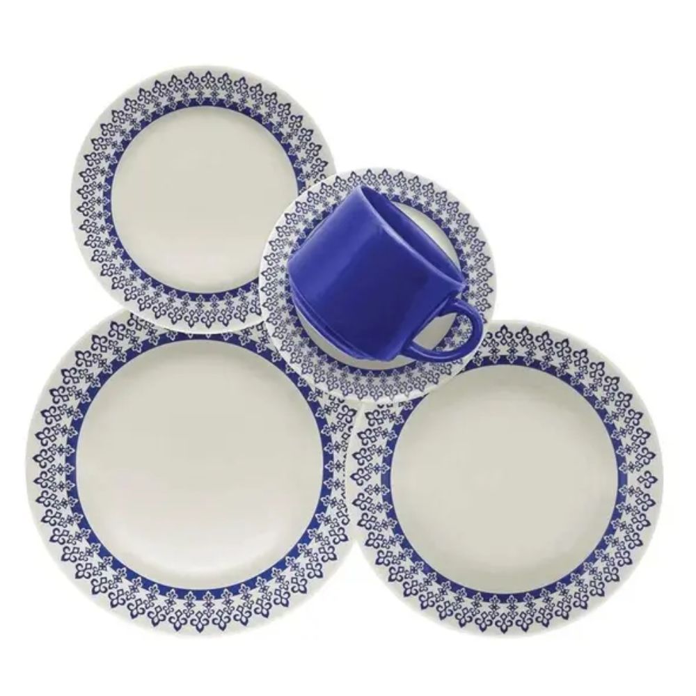 Aparelho de Jantar e Chá Oxford 30 Peças TB Grécia AE30-5108