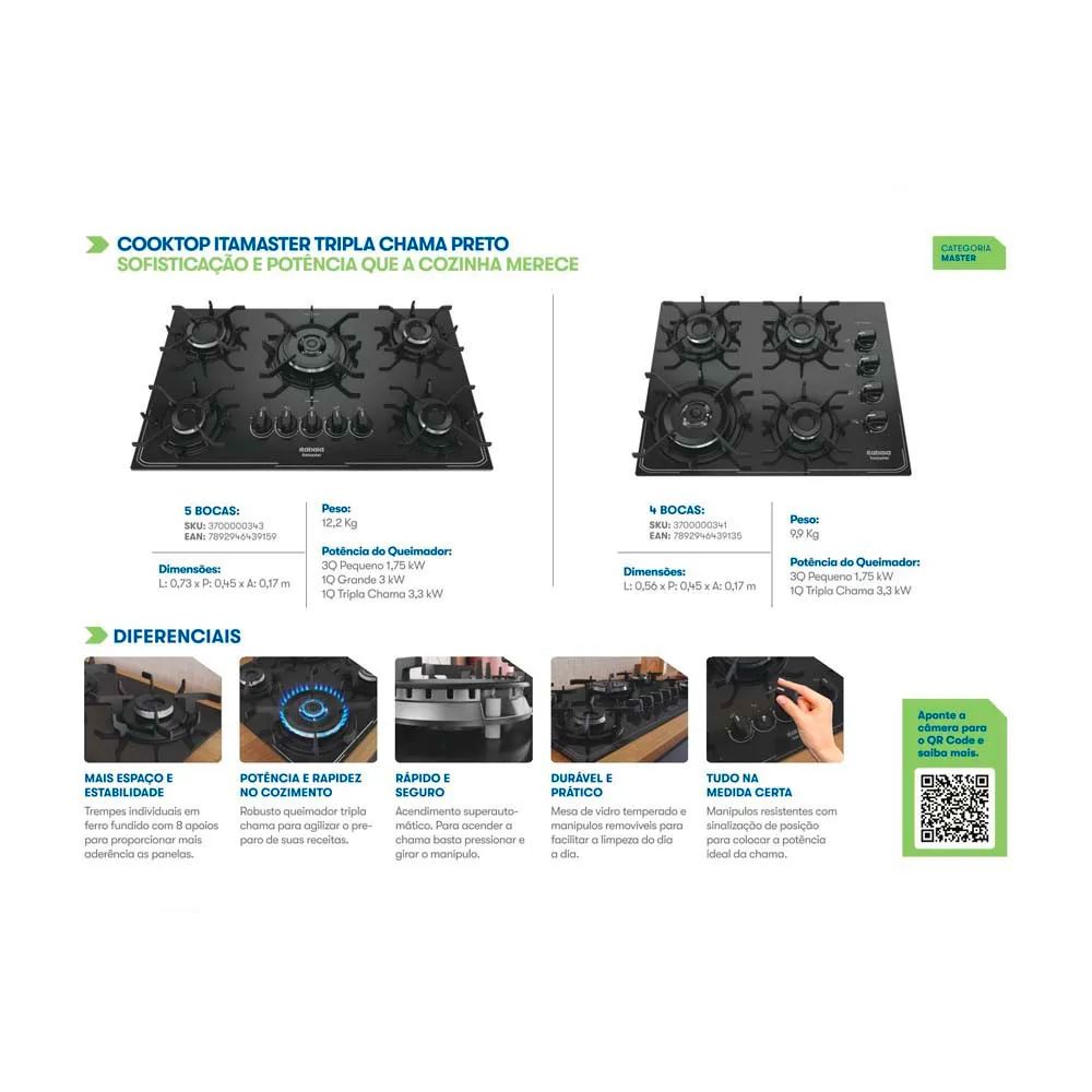 Cooktop Itatiaia, Itamaster 5 Bocas