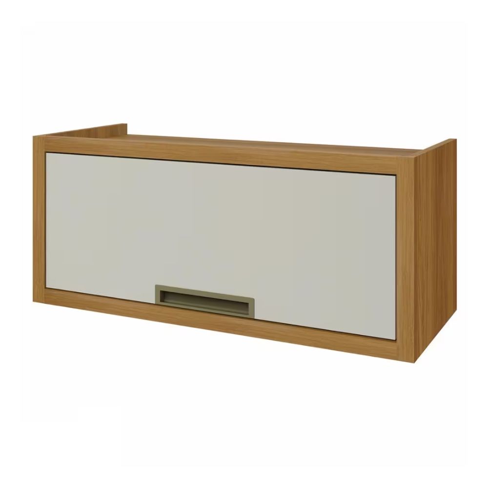 Armário de Geladeira Nesher Imperatriz 1 Porta 1 Prateleira 80cm Freijó/Off White