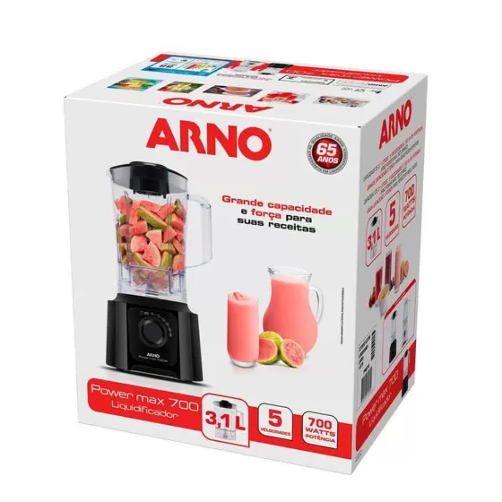 Liquidificador Arno Power Max 700 LN50 Preto 220v