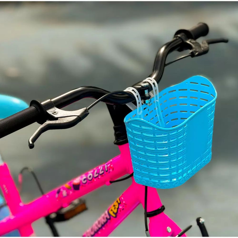 Bicicleta Colli Aurora Fest Aro 16 Rosa Neon/Azul