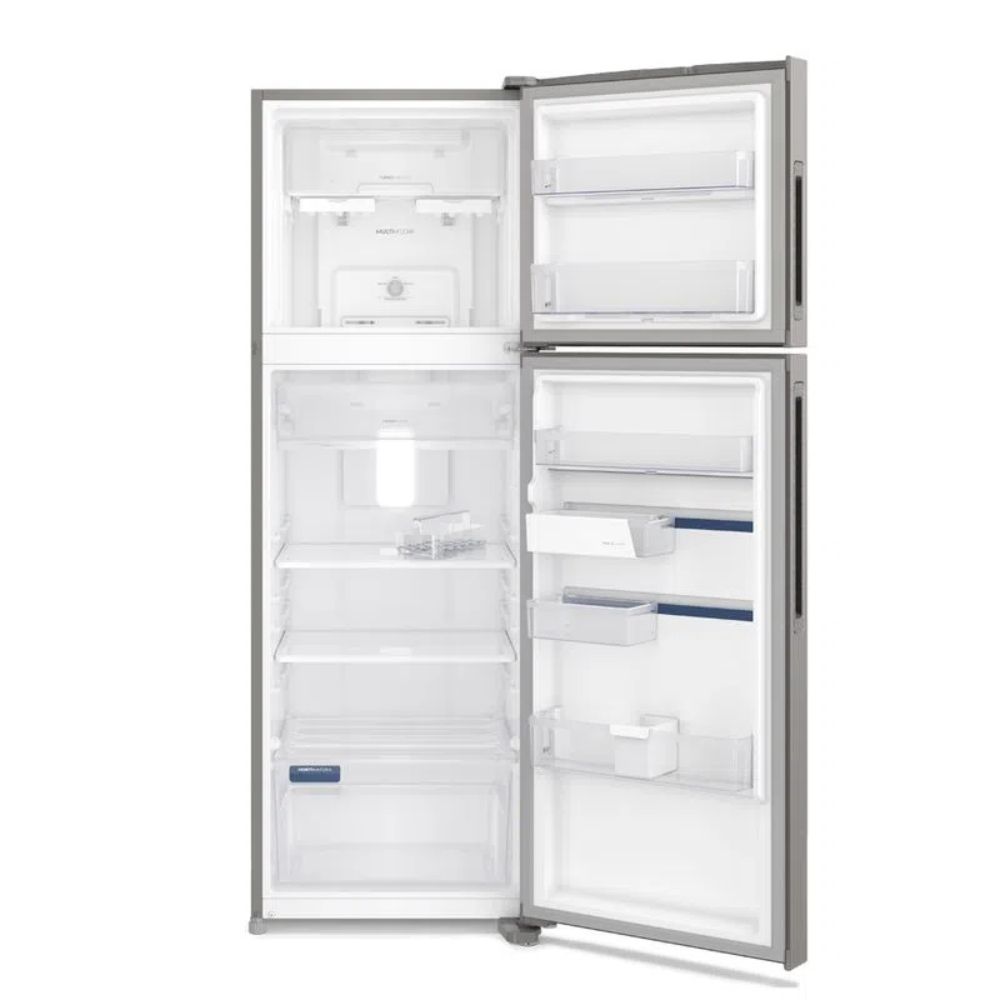 Geladeira Electrolux Frost Free Inverter 390L Inox F43S