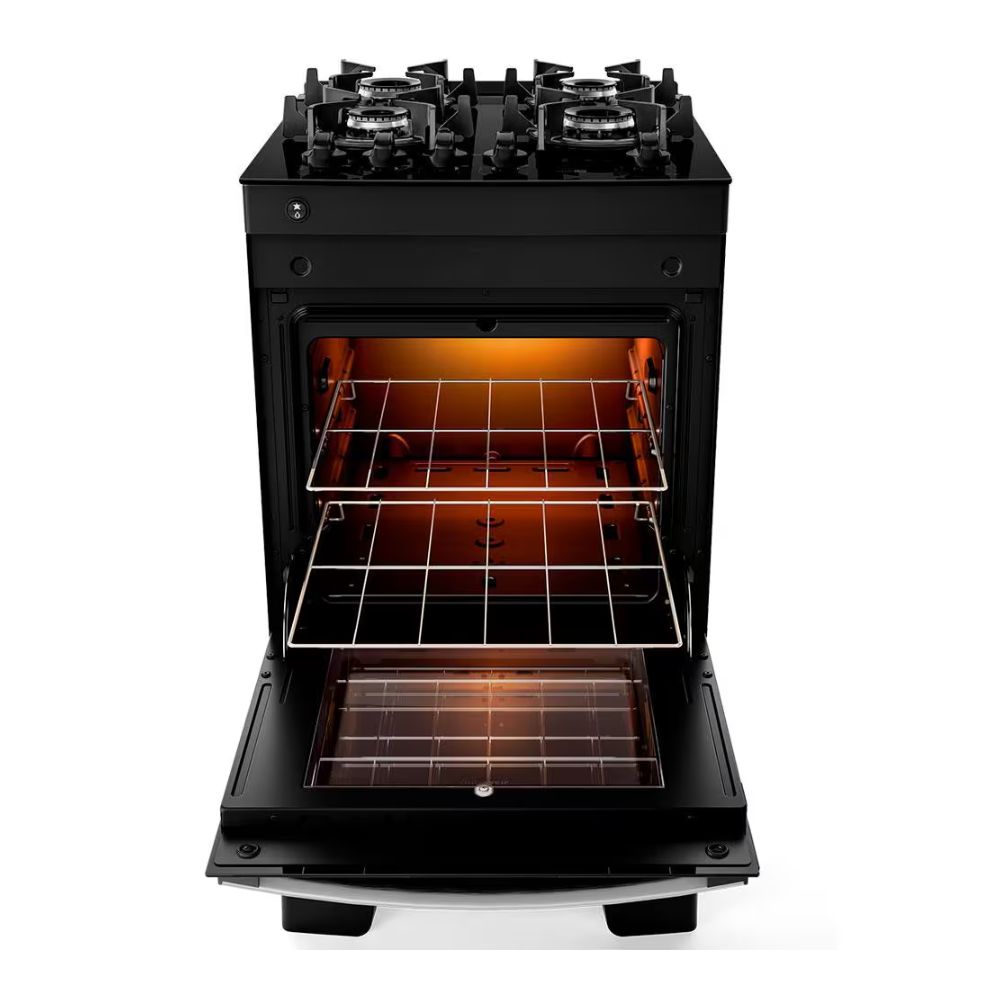 Fogão Atlas Agile Glass 4 Bocas Preto