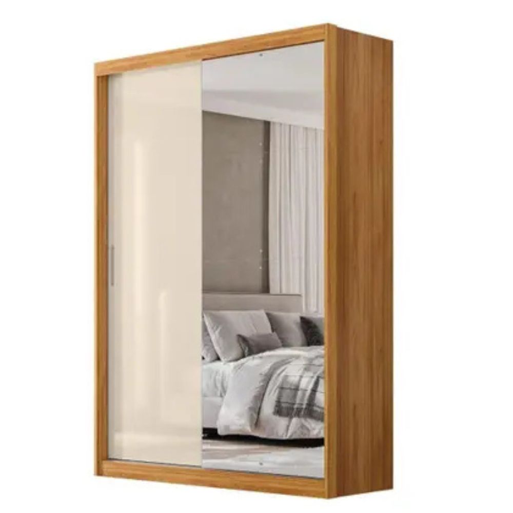 Guarda Roupa Demóbile Casal Riva 2 Portas Cinamomo /Off White