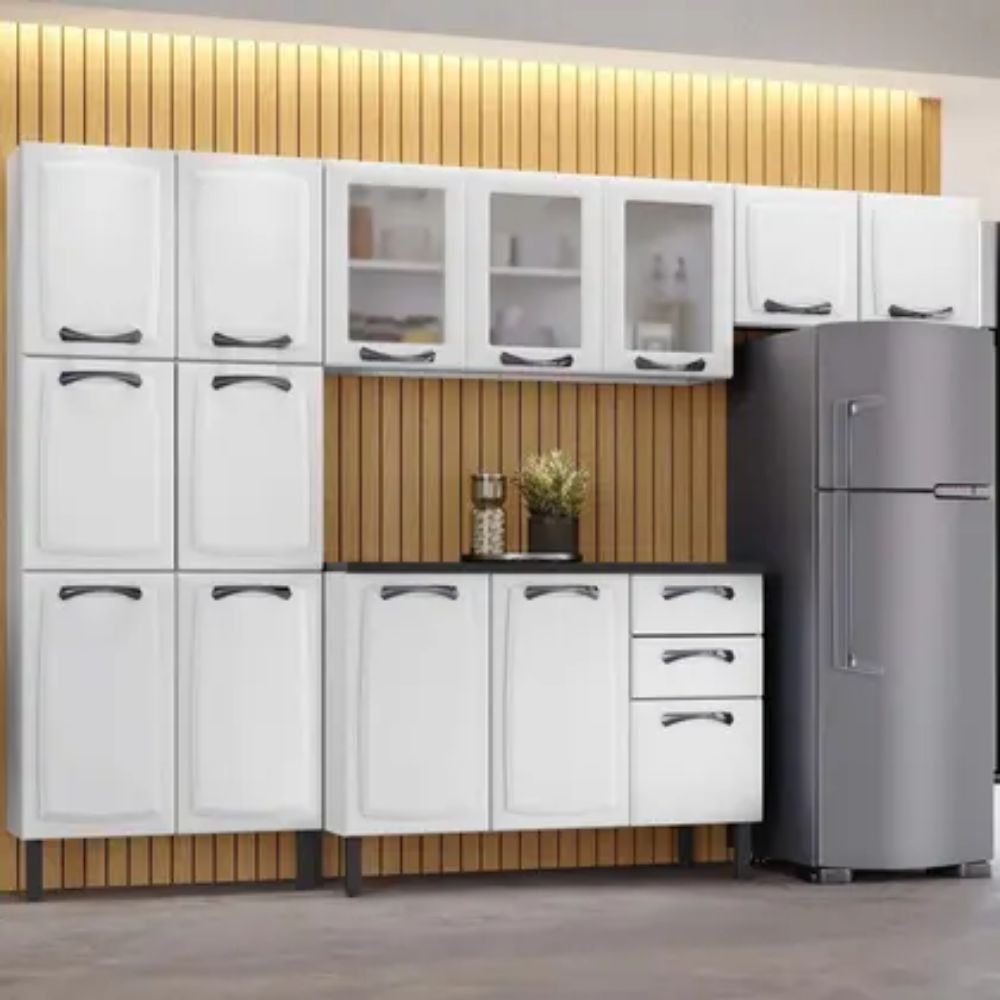 Cozinha Completa Itatiaia New Premium 280cm Branca