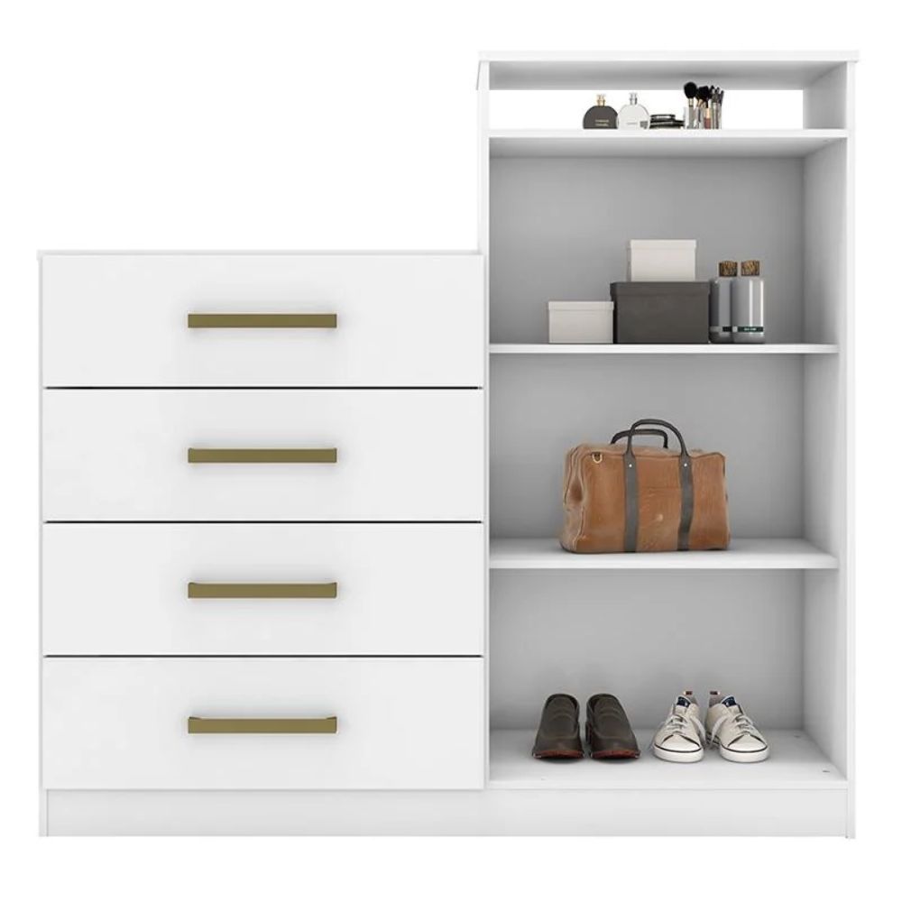Cômoda 4 Gavetas 2 Portas Demóbile Aurea