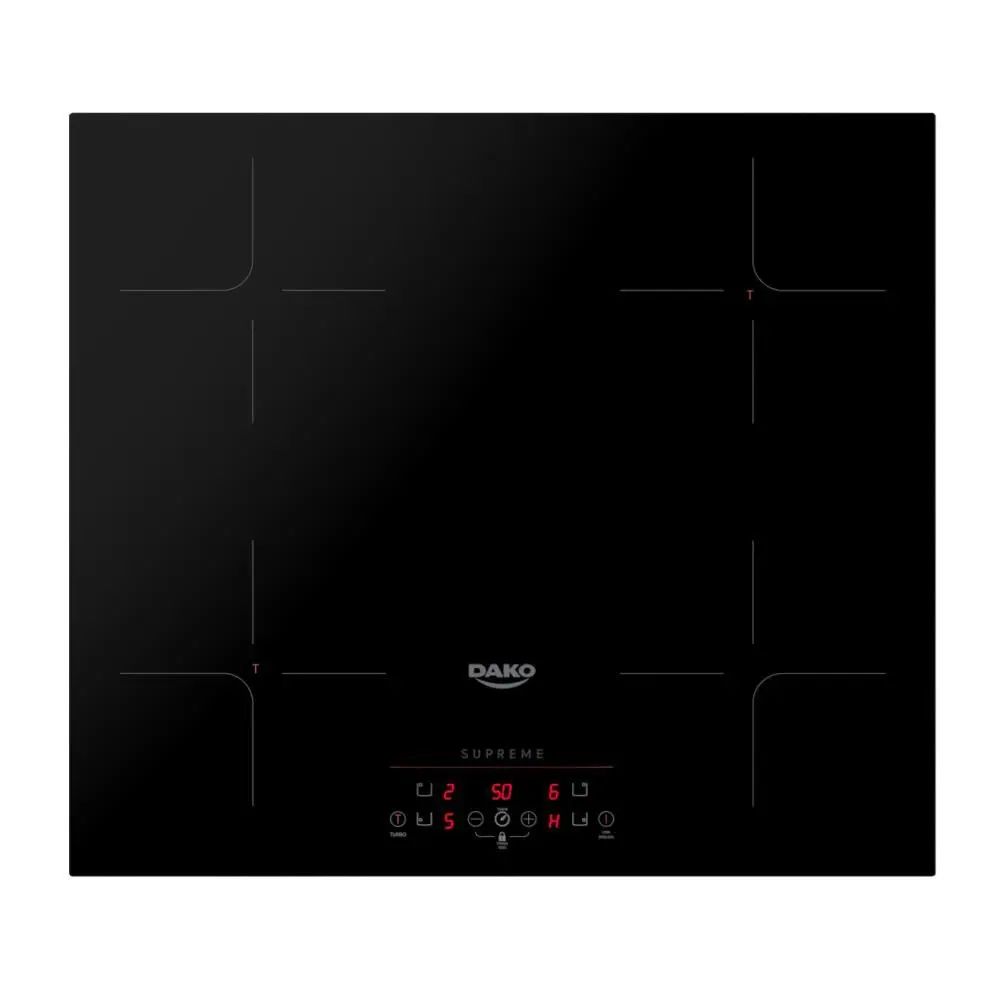 Cooktop Atlas Indução Dako Supreme 4 Bocas Preto