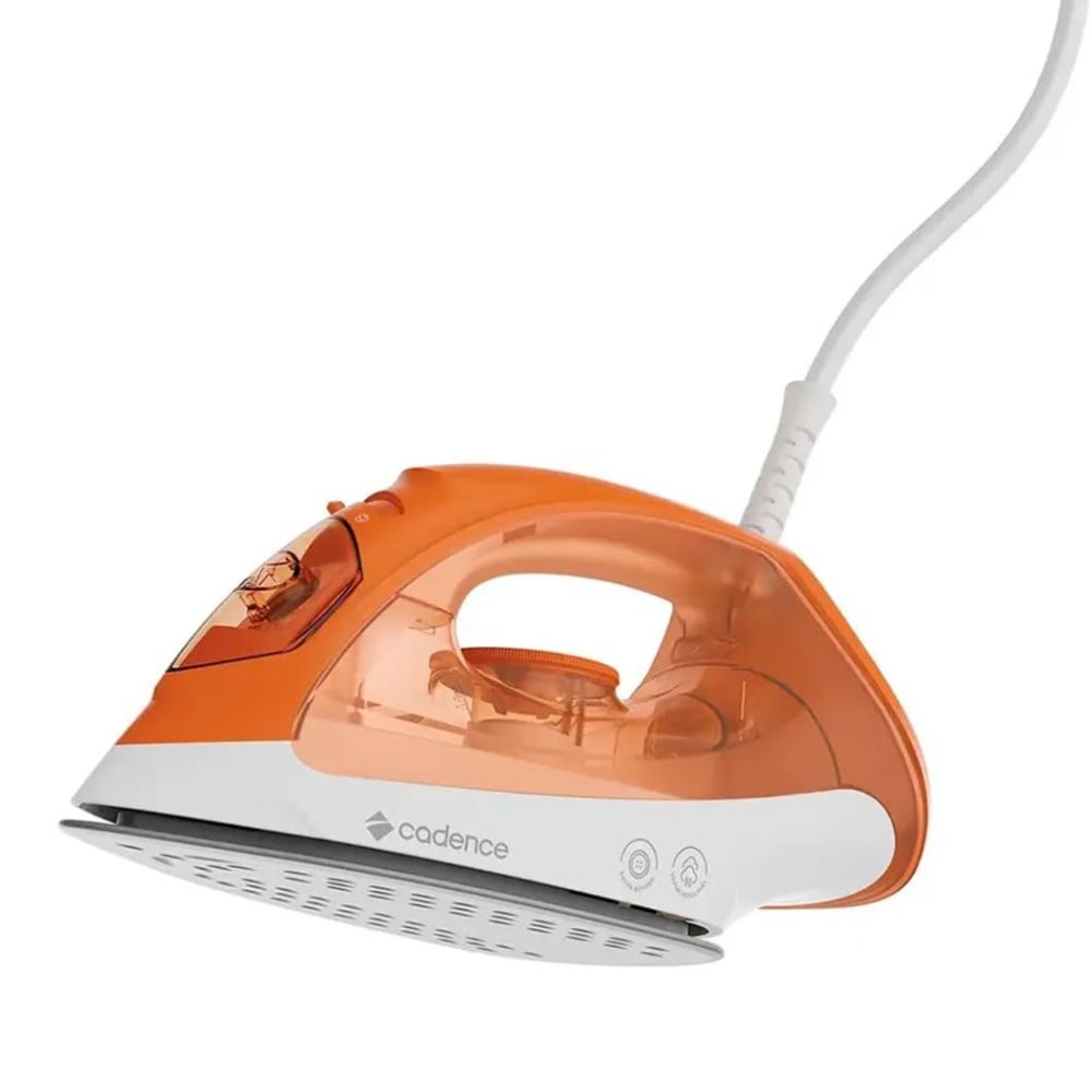 Ferro de Passar 2 em 1 Seco e a Vapor IRO210 Cadence Laranja