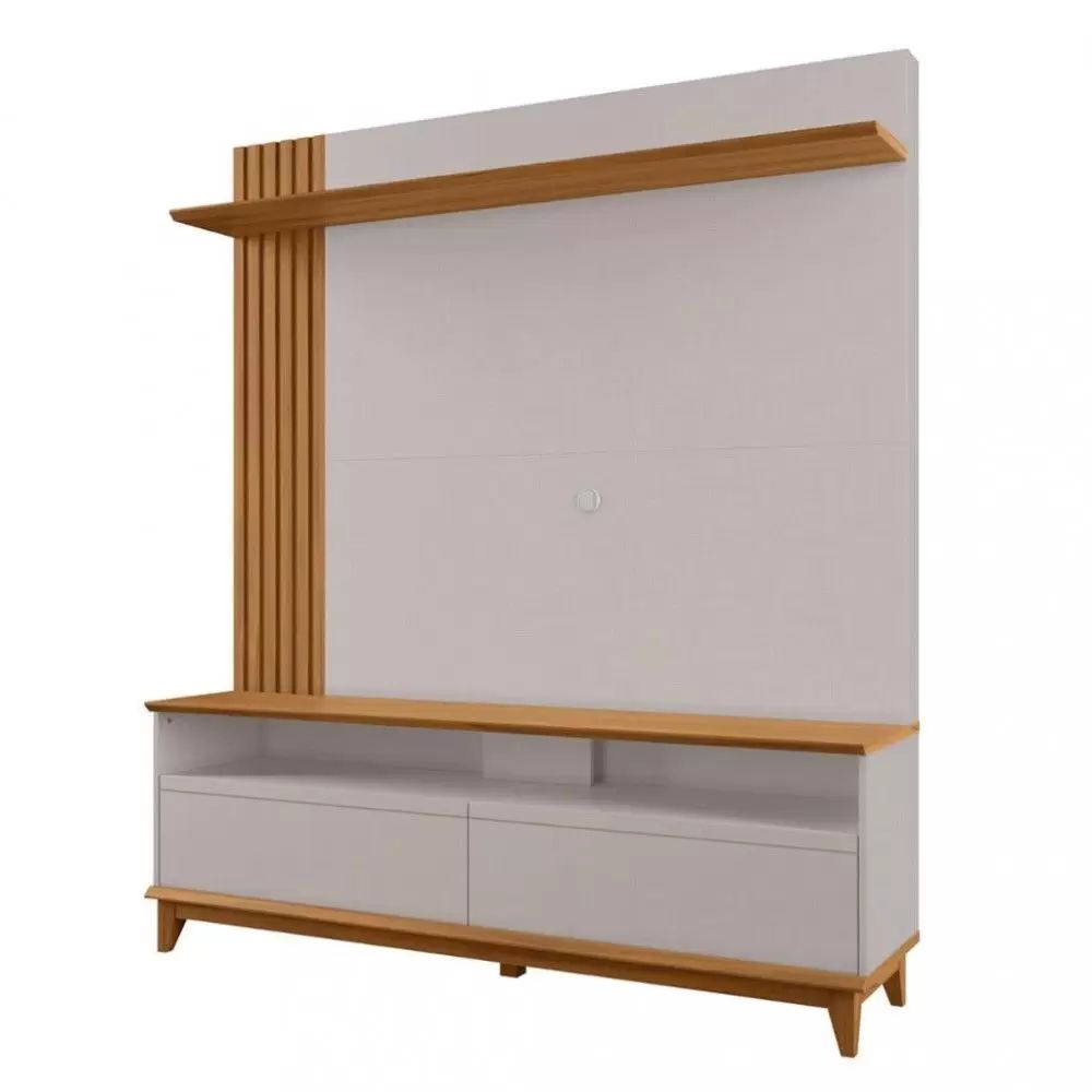 Estante Home Notável para TV até 65 Polegadas 2 Portas NT 1335 Off White TX/Freijó Trend