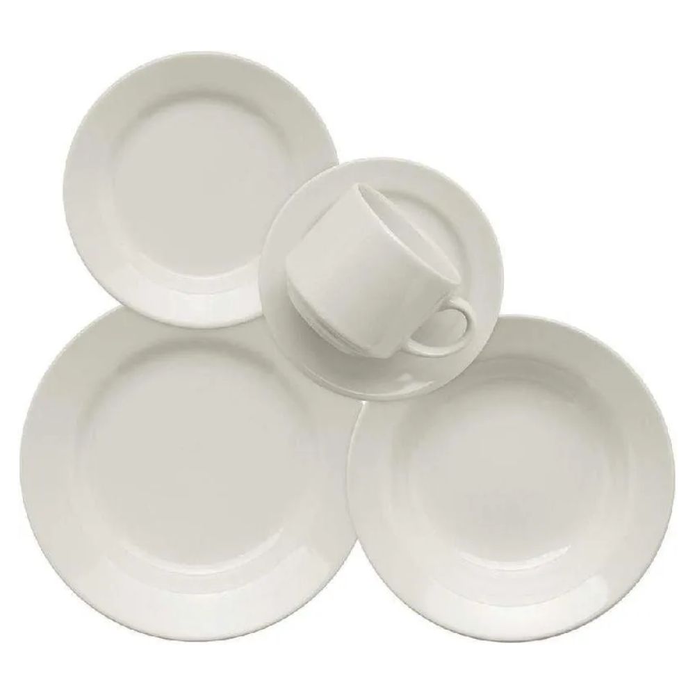 Aparelho de Jantar Oxford Biona Donna 30 Peças Branco AE30-5002