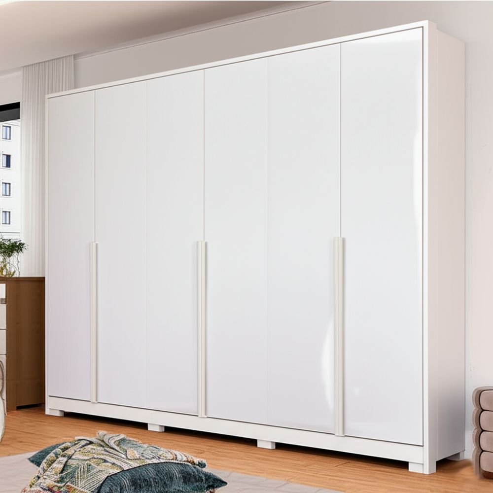 Guarda-Roupa Casal 6 Portas Rimo New Guarapari Branco