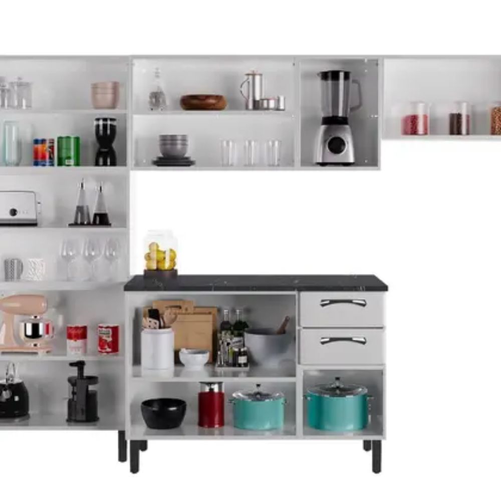 Cozinha Completa Itatiaia New Premium 280cm Branca