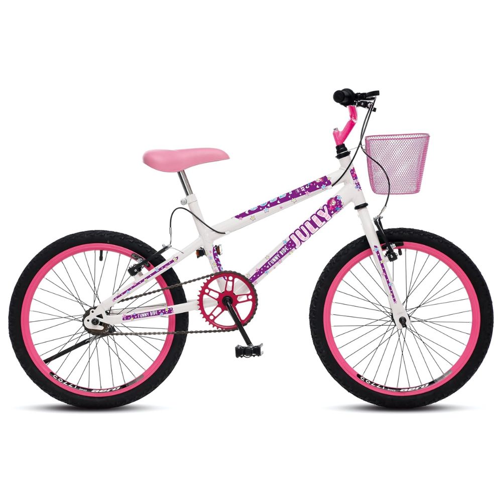 Bicicleta Colli Infantil Jully Aro 20 Branco