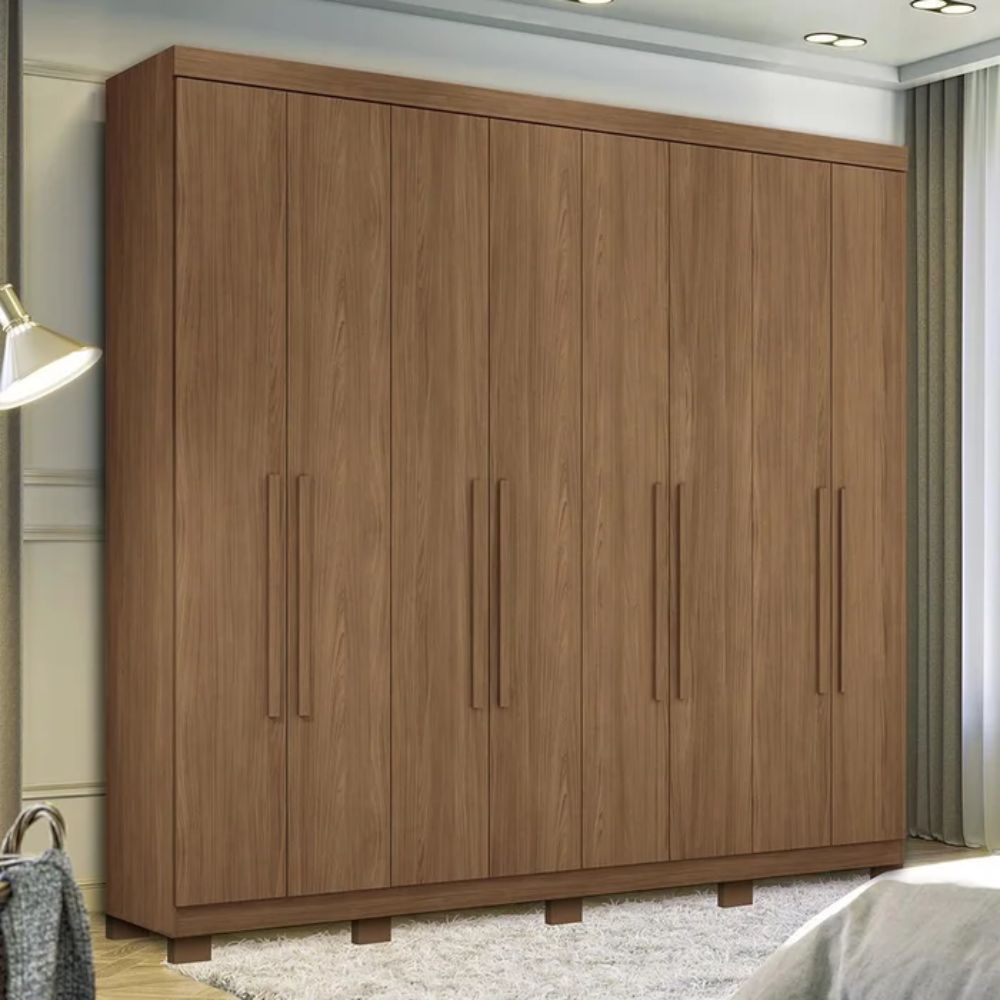 Guarda-Roupa Master New 8 Portas e 4 Gavetas Santos Andirá Jatobá