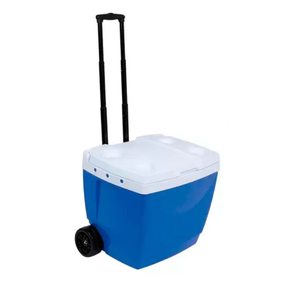 Caixa Térmica 42 Litros com Rodas Azul MOR