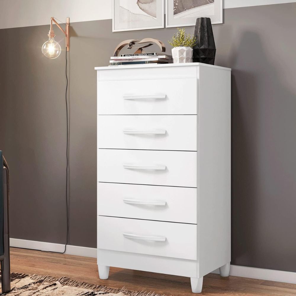 Cômoda 5 gavetas Esmeralda Multiflex Móveis Albatroz