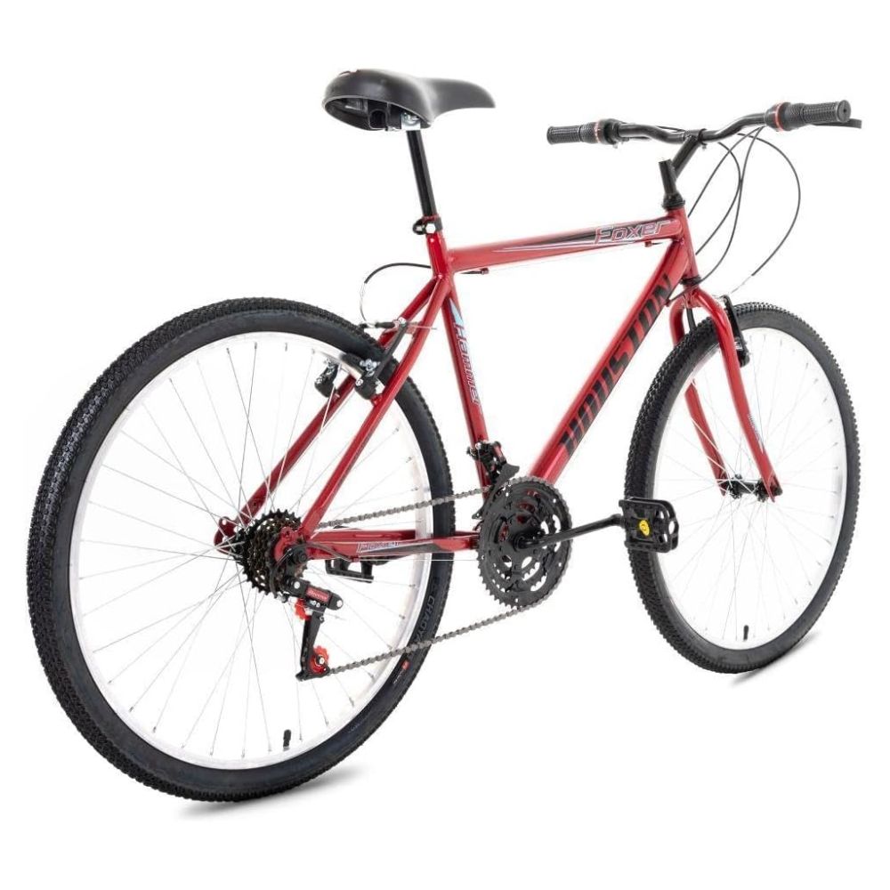 Bicicleta Houston Foxer Hammer Aro 26 Aço Carbono 21 Marchas Vermelha