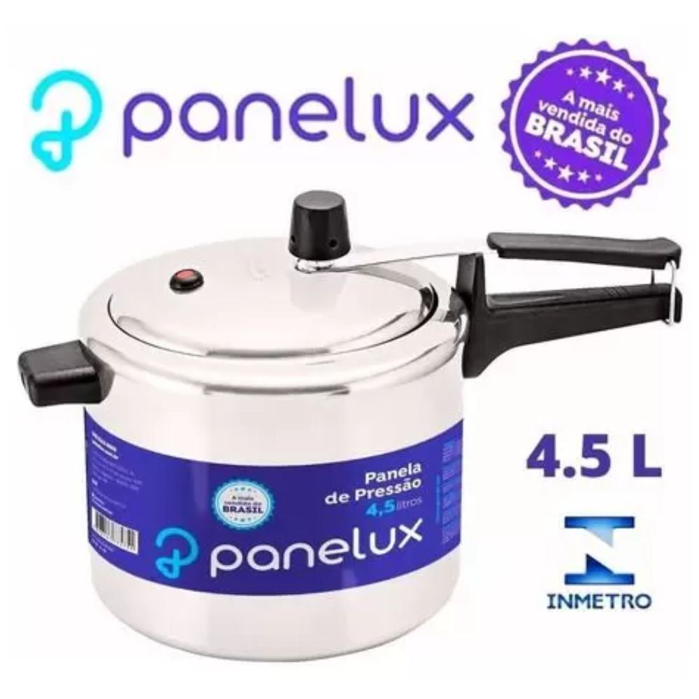 Panela de Pressão Panelux 4.5 Litros Polida