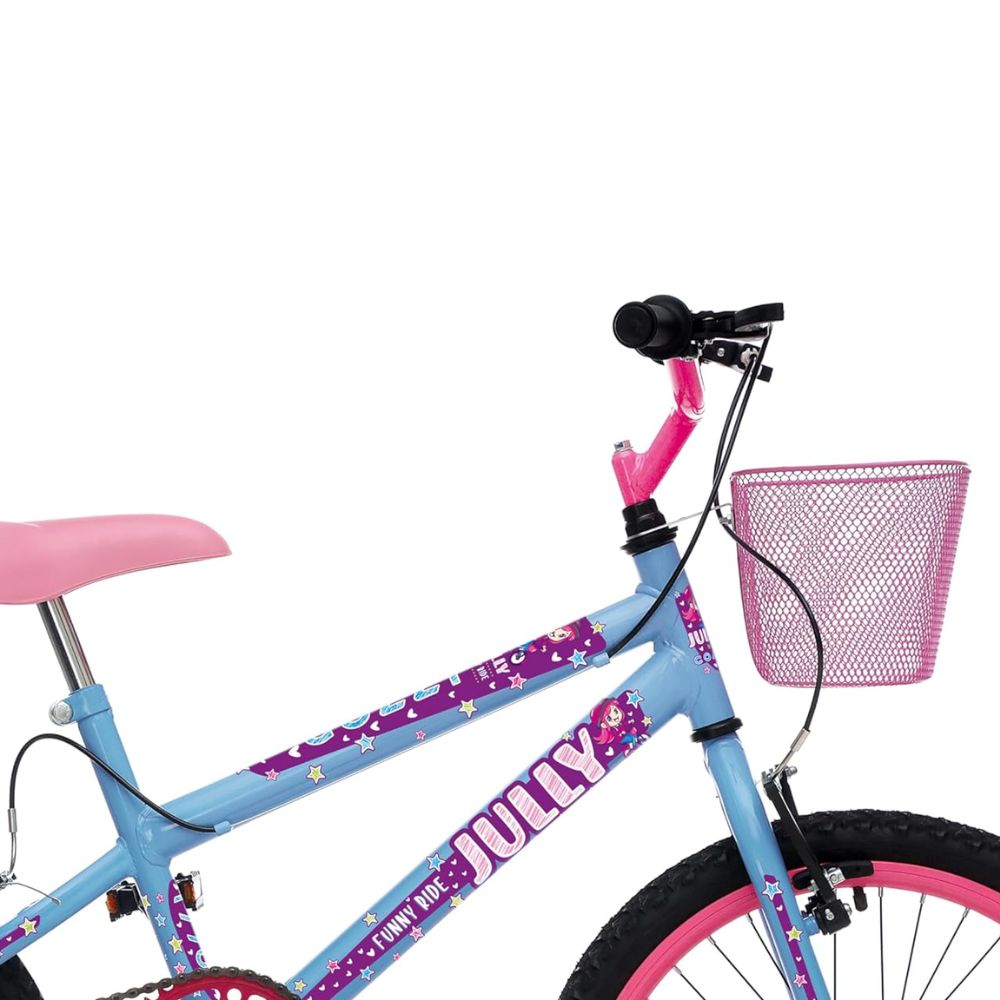 Bicicleta Colli Infantil Jully Aro 20 Azul Champanhe