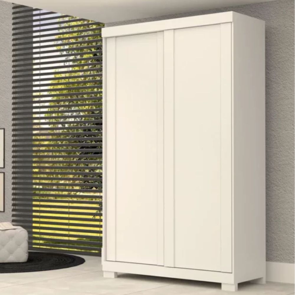 Guarda Roupa ACP Samira 2 Portas 2 Gavetas Branco/Rosa/Azul