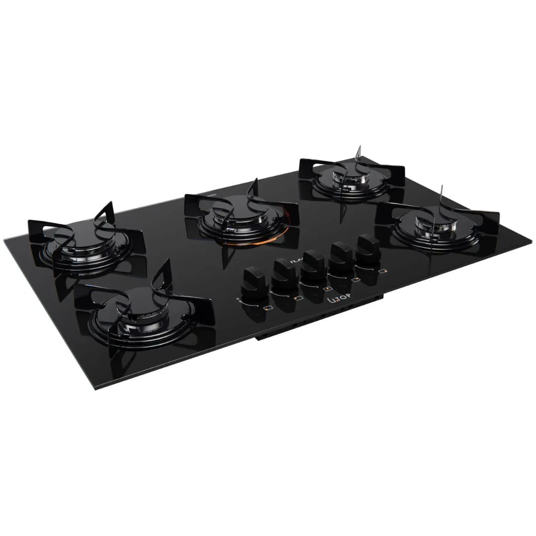 Cooktop Atlas Utop 5 Bocas Preto