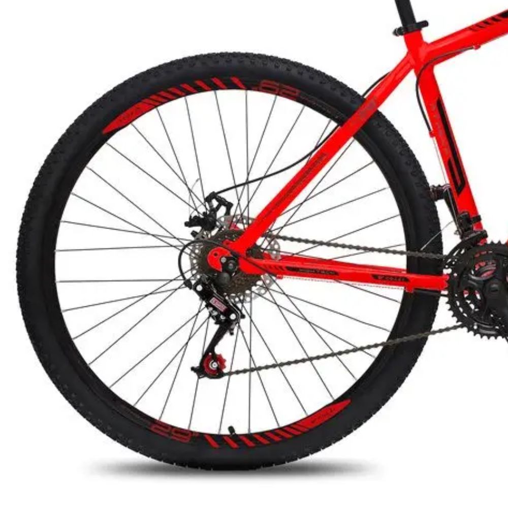 Bicicleta Colli Athena Freio a Disco Aro 29 21 Marchas Vermelho