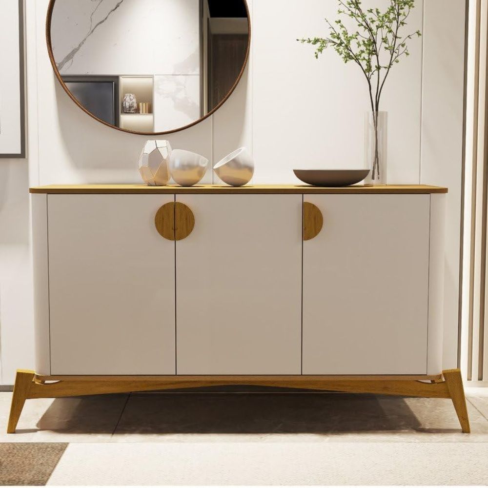 Buffet Bechara Buriti Off White/Nature