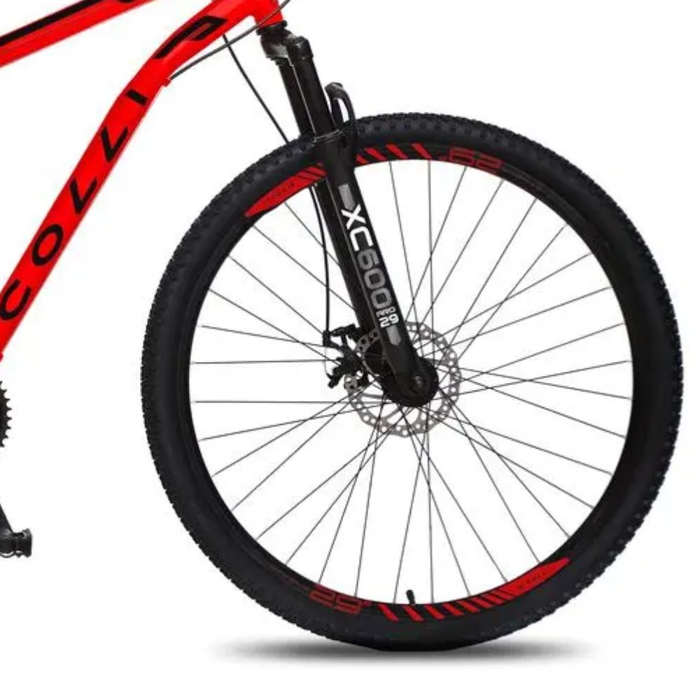 Bicicleta Colli Athena Freio a Disco Aro 29 21 Marchas Vermelho