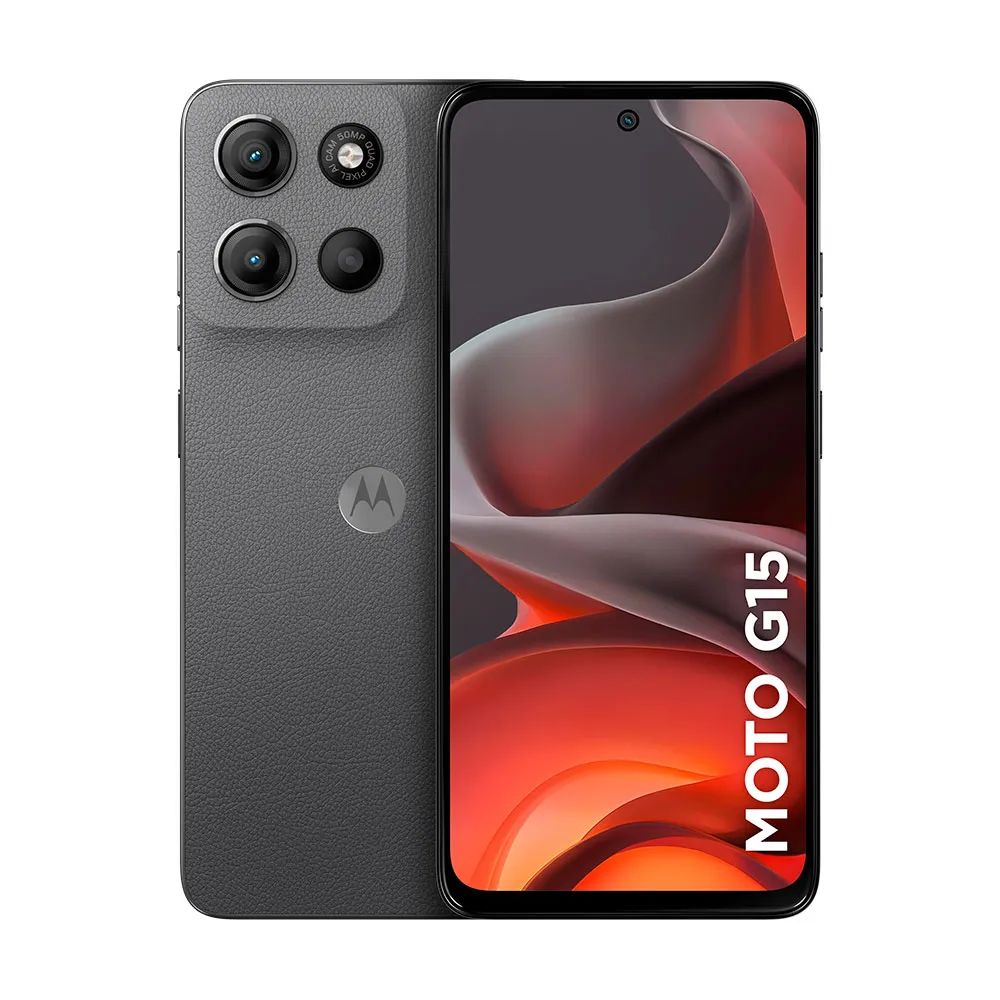 Smartphone Motorola G15 256GB 4GB + 8GB RAM Boost Grafite