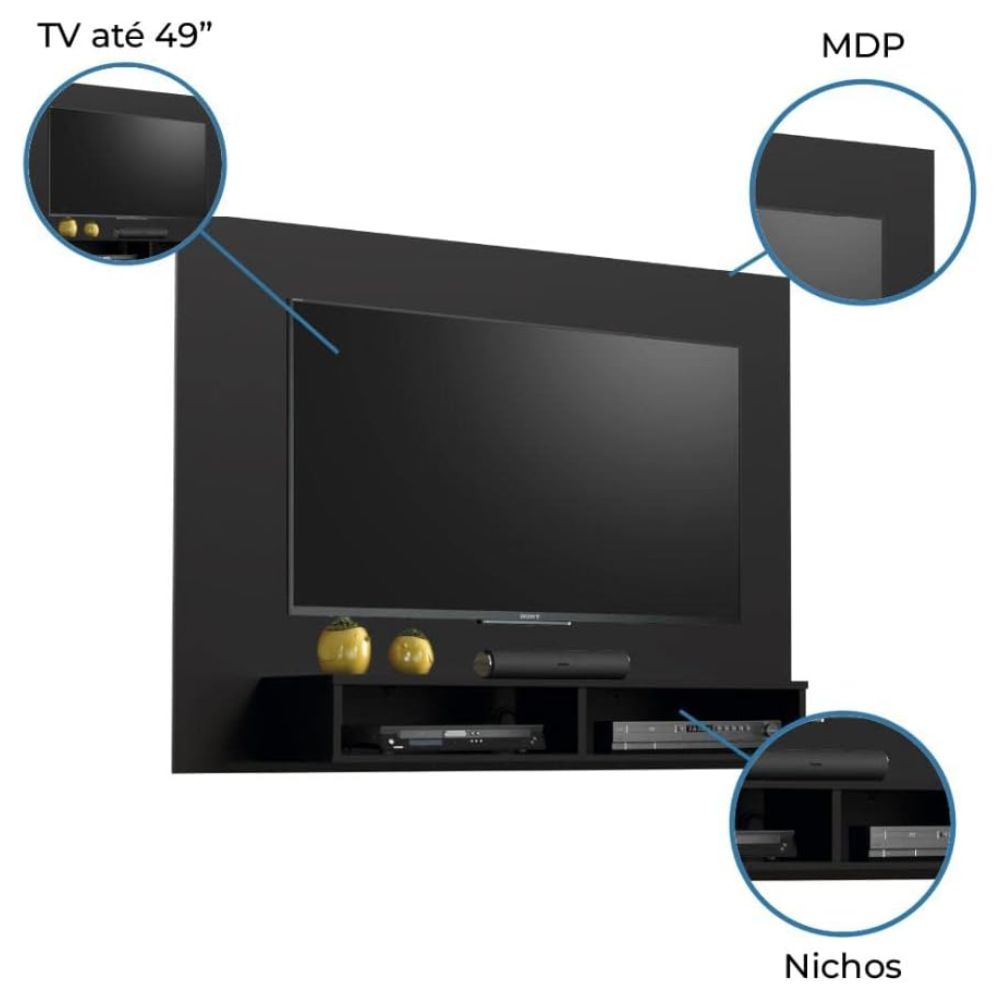 Painel Notável TV Eros 52130 Preto TX