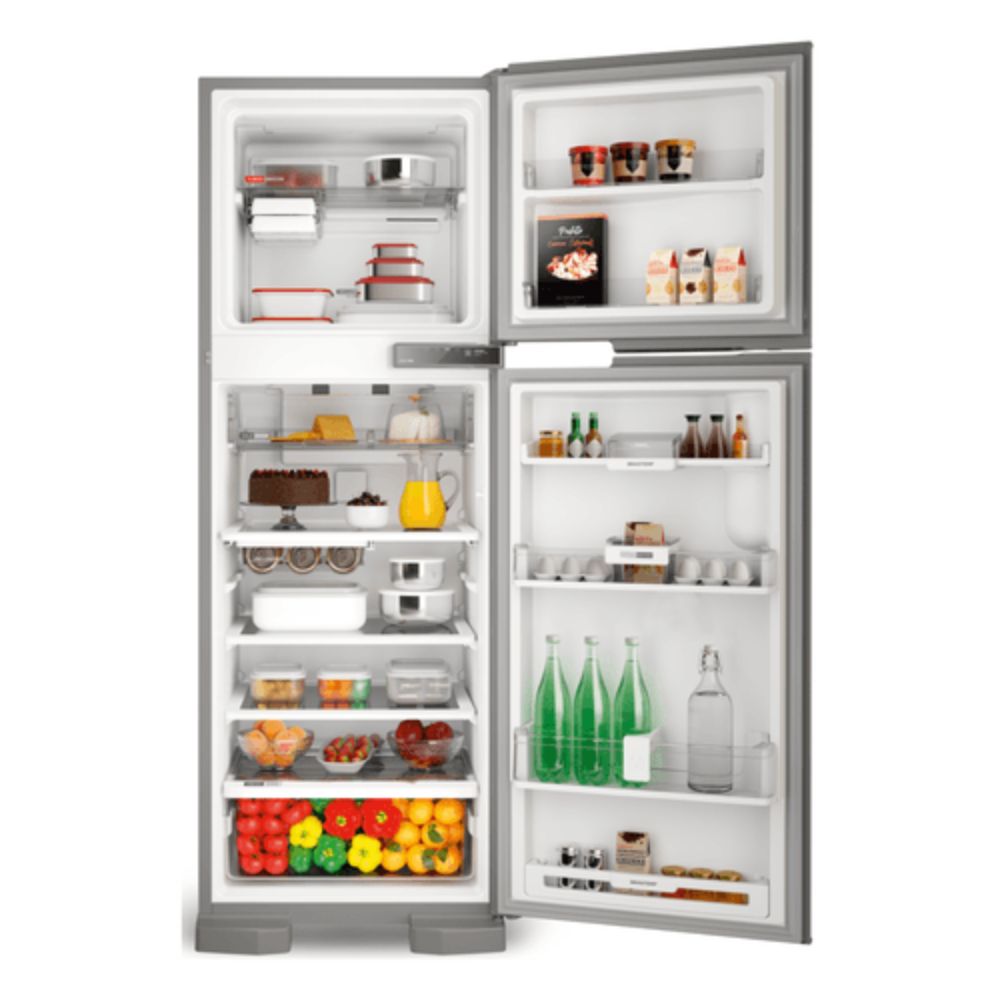 Refrigerador Brastemp Duplex 375 Litros BRM44HKBNA Inox