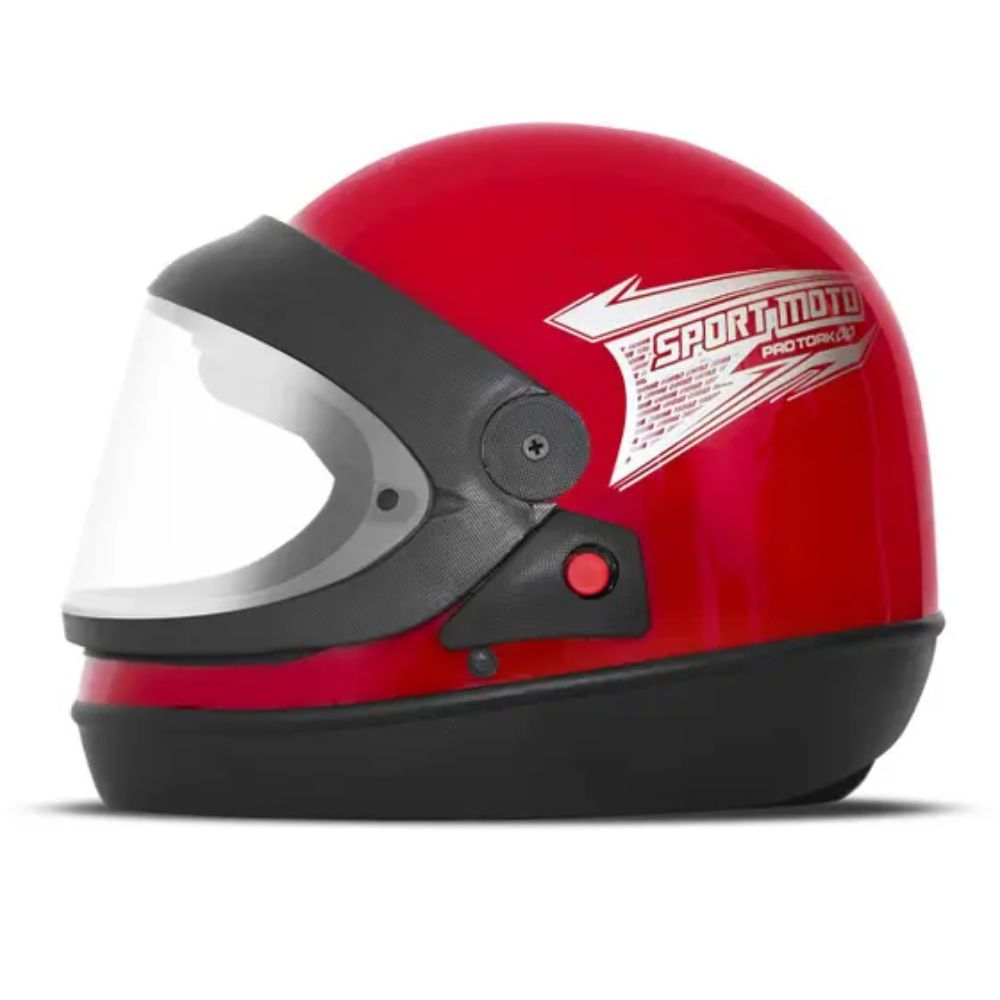 Capacete Protork SM Sport Moto Tam 60 Vermelho